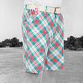 Royal & Awesome Well Plaid Tartan Golf Shorts