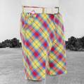 Royal & Awesome Plaid Awesome Tartan Golf Shorts