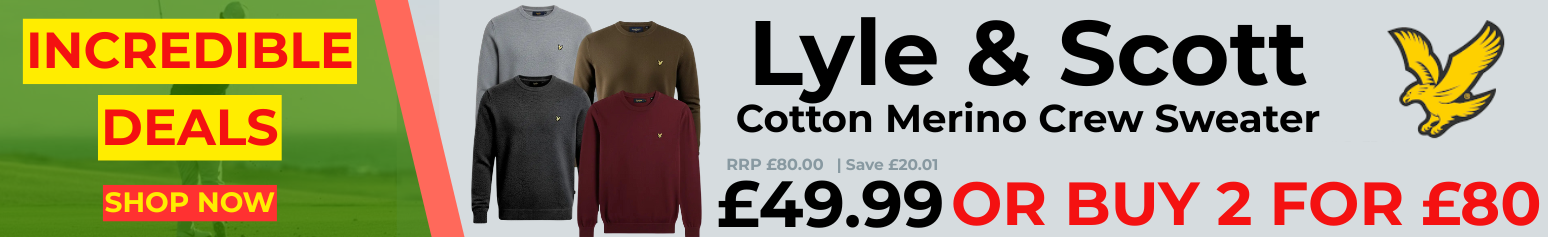 Lyle and Scott Mens Cotton Merino Crew Jumper