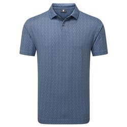 FootJoy Mens Modernist Geo Pique Golf Polo Shirt