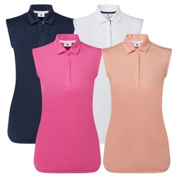 FootJoy Ladies Cap Sleeveless Lisle Golf Shirt