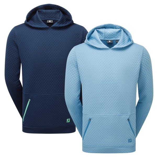 FootJoy Mens Textured Knit Golf Hoodie