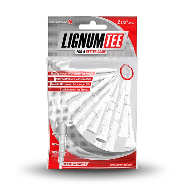 Lignum Golf Tee 2 1/2 Inches Red