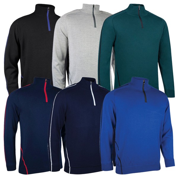 Sunderland Mens Hamsin Zip Neck Lined Golf Sweater