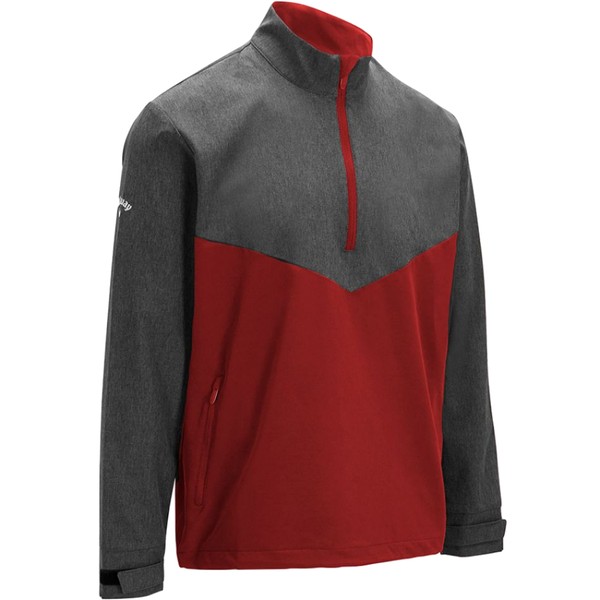 Callaway Mens Heathered 1/4 Zip Wind Jacket - SALE
