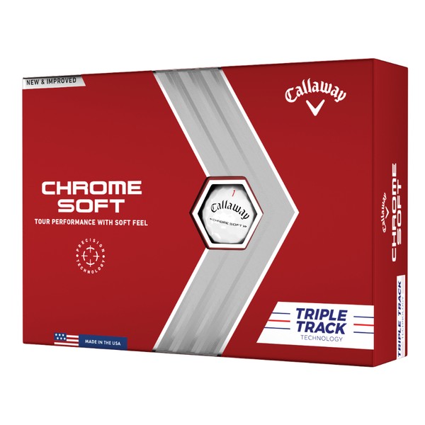 Callaway 2022 Chrome Soft Triple Track Golf Balls 
