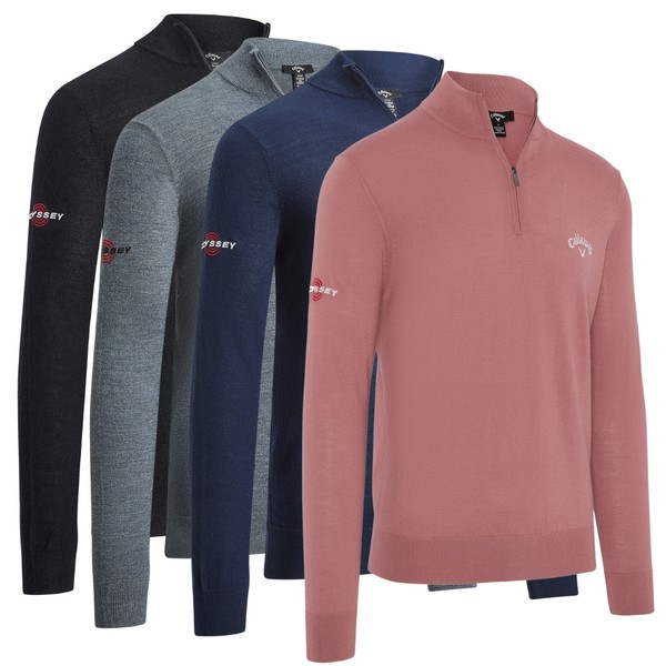 Callaway Men's 1/4 Blended Merino Golf Sweater
