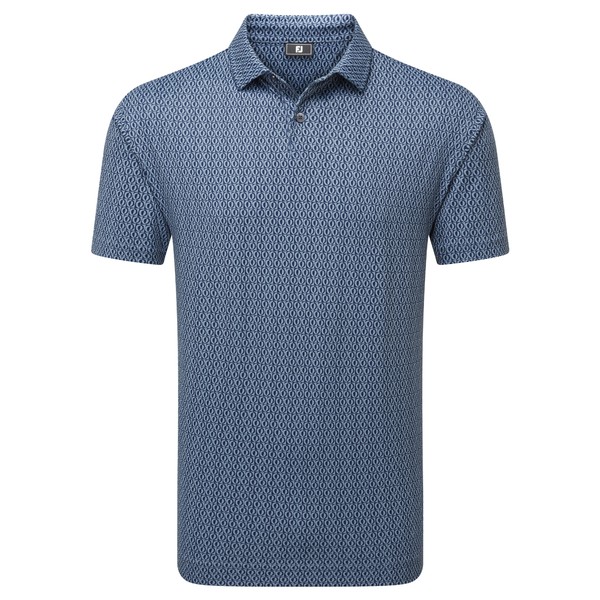 FootJoy Mens Modernist Geo Pique Golf Polo Shirt