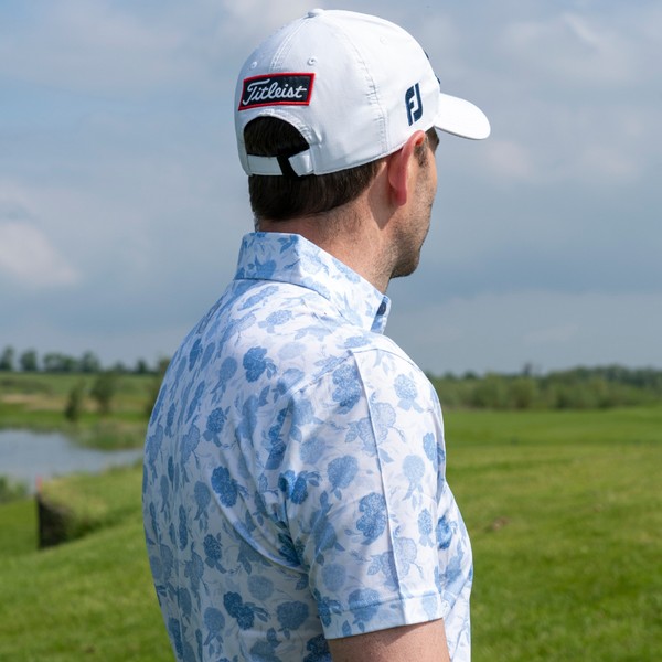 FootJoy Mens Vintage Floral Lisle Polo 