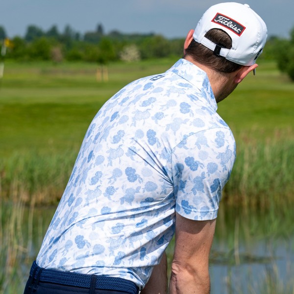 FootJoy Mens Vintage Floral Lisle Polo 
