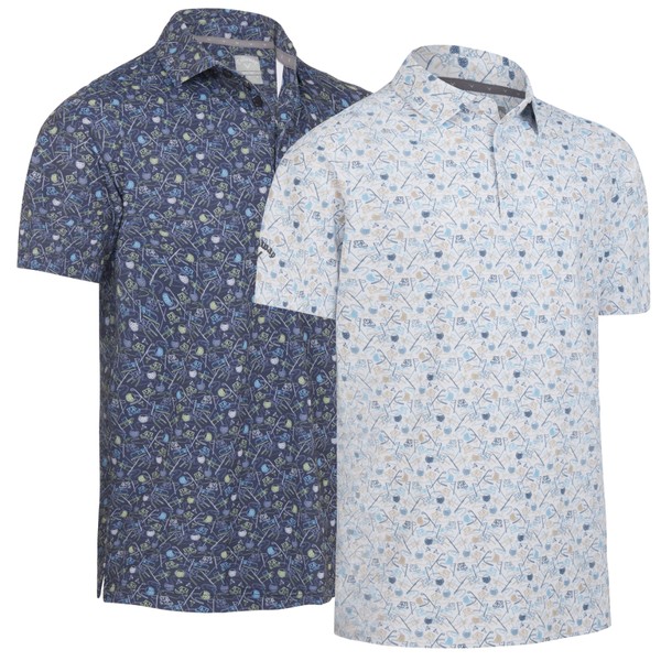 Callaway Mens Golf Novelty Print Polo
