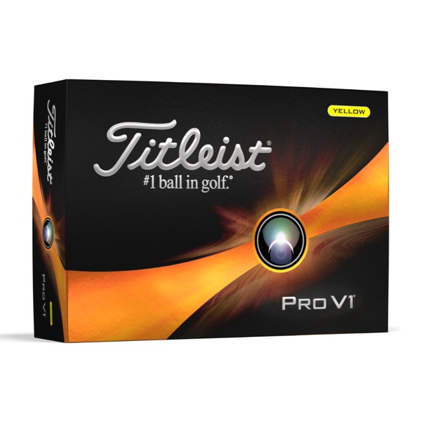 Titleist Pro V1 Yellow Golf Balls - Latest Model