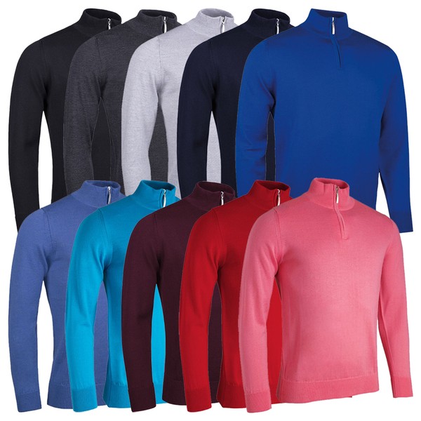 Glenmuir Mens Jasper Zip Neck Merino 