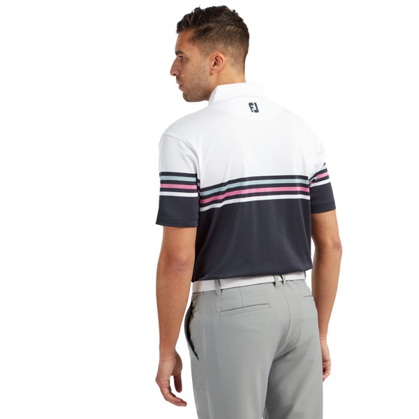footjoy colour block stretch pique