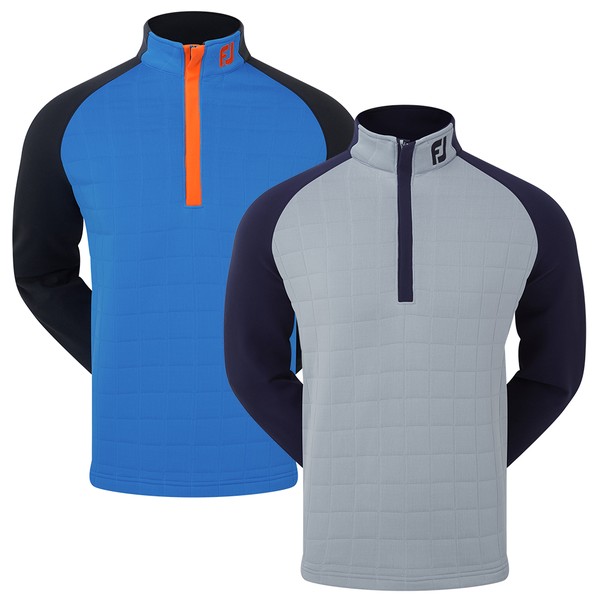 FootJoy Mens Quilted Jacquard ChillOut XP Golf Pullover