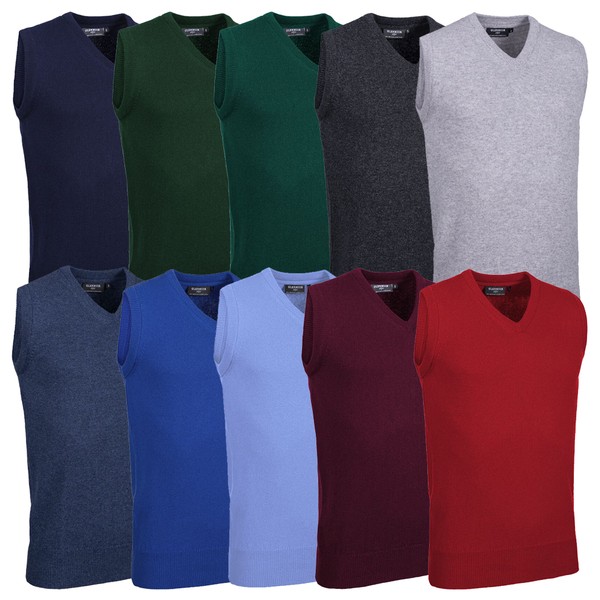 Glenmuir Mens Windermere Lambswool Golf Slipover 