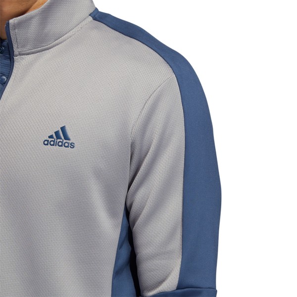 adidas Mens Colour Block Quarter Zip 