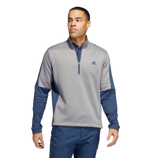 adidas Mens Colour Block Quarter Zip 