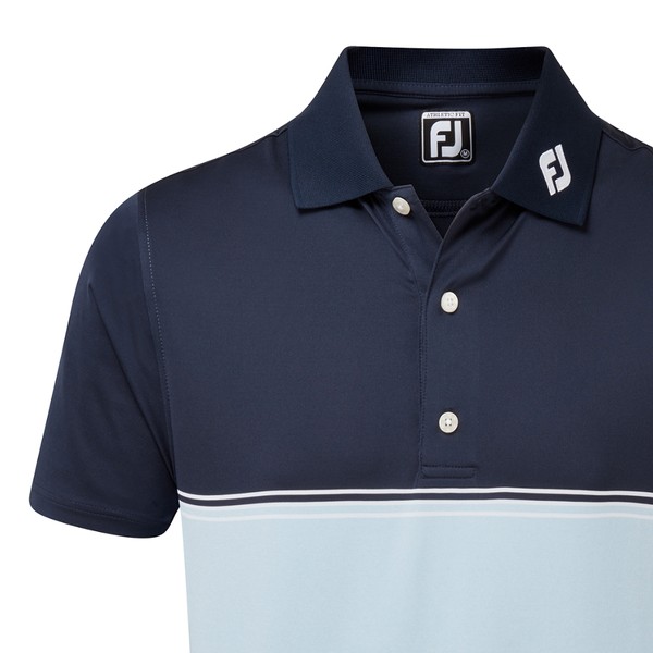 FootJoy Mens Colour Block Lisle Polo 
