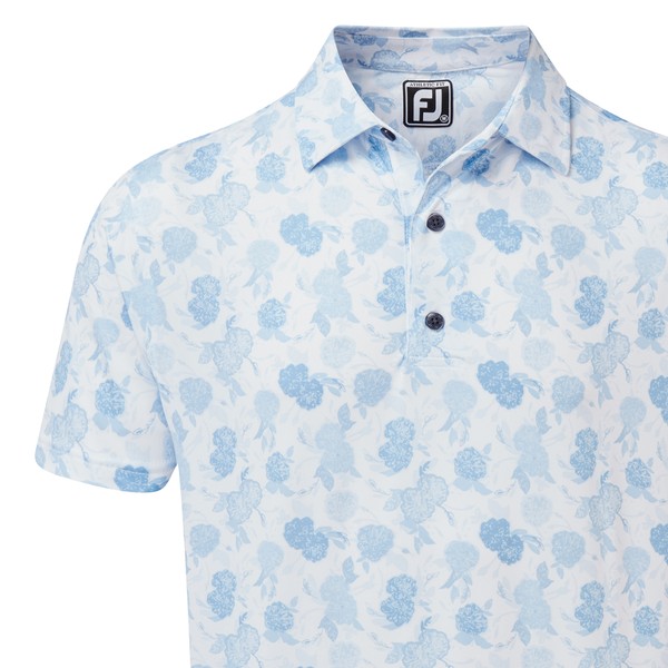 FootJoy Mens Vintage Floral Lisle Polo 