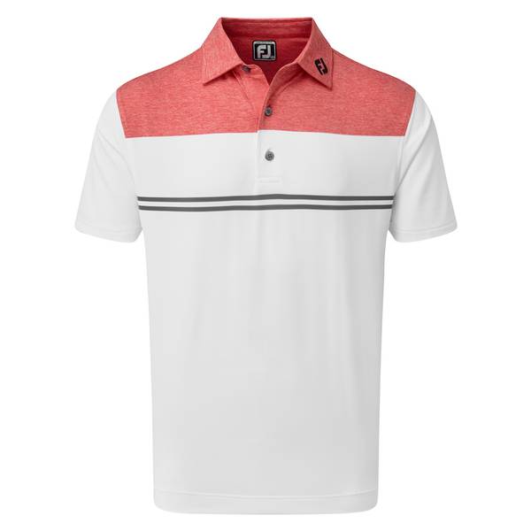 FootJoy Heather Colour Block Lisle Polo 