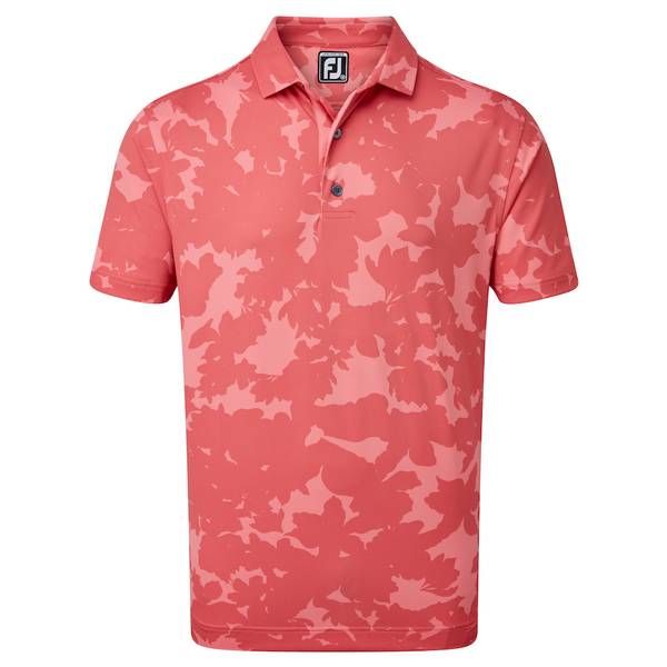 FootJoy Mens Camo Floral Print Polo 