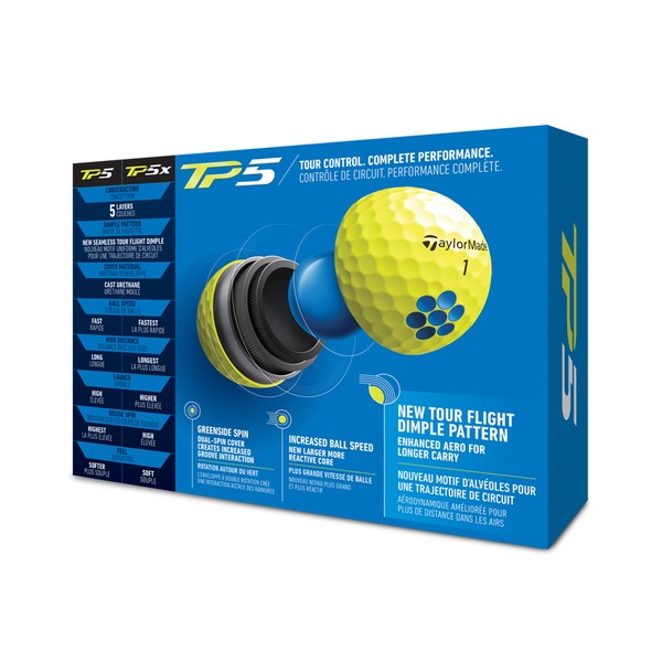 TaylorMade TP5 Yellow Golf Ball