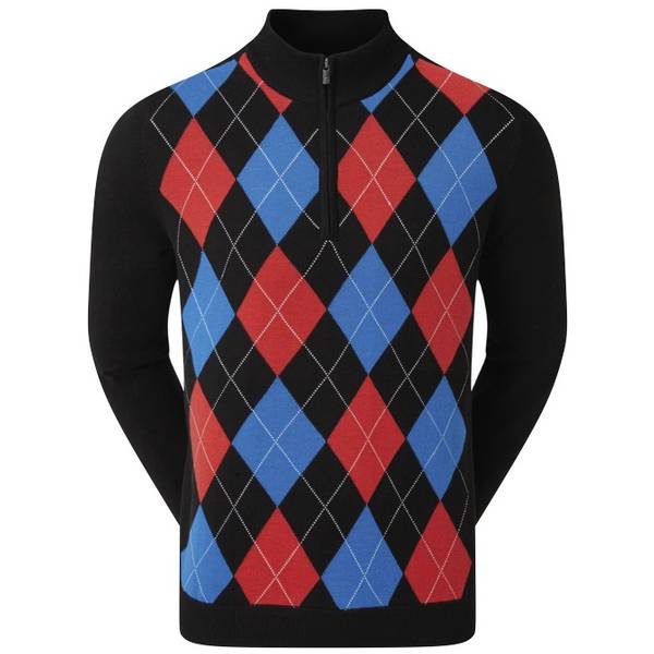 FootJoy Mens Wool Blend 1/2 Zip Lined 