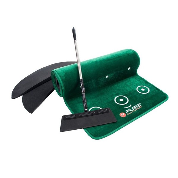 Pure2Improve Putting Mat With Broom