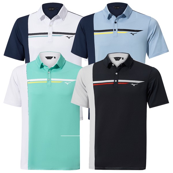 Mizuno Mens Quick Dry Elite Panel Golf Polo