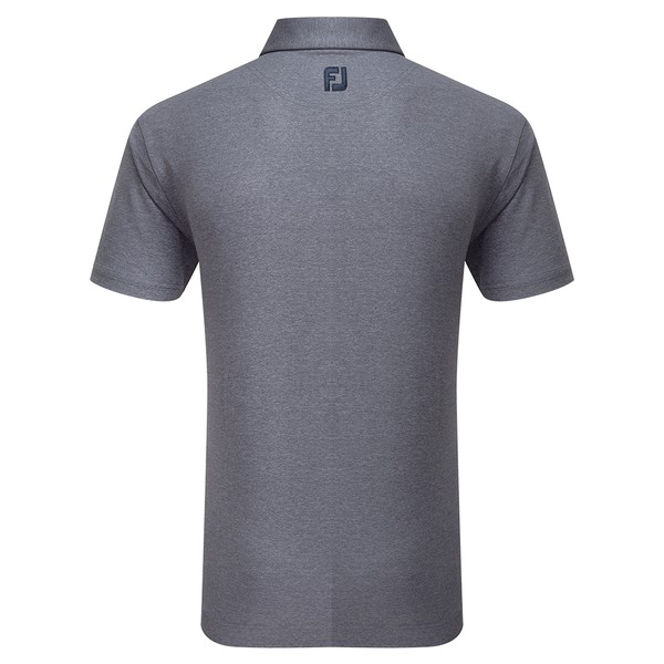 FootJoy Heather Lisle With Trim Polo Shirt Navy