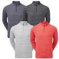 FootJoy Mens Peached Jersey Tonal Stripe Golf Chill Out