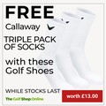 FREE Triple pack of socks worth £14.50