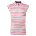 FootJoy Ladies Cap Sleeve Watercolour Print Lisle Polo Shirt