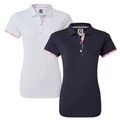 FootJoy Ladies Watercolour Trim Pique Golf Shirt