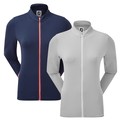 FootJoy Ladies Full-Zip Lightweight Jersey with Tonal Stripe