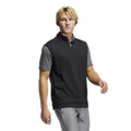 Mens Club Quarter Zip Golf Vest black-gh7080