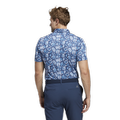 Mens Cobblestone Print Golf Polo AW21 sonic-aqua-gu2661