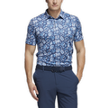 Mens Cobblestone Print Golf Polo AW21 sonic-aqua-gu2661