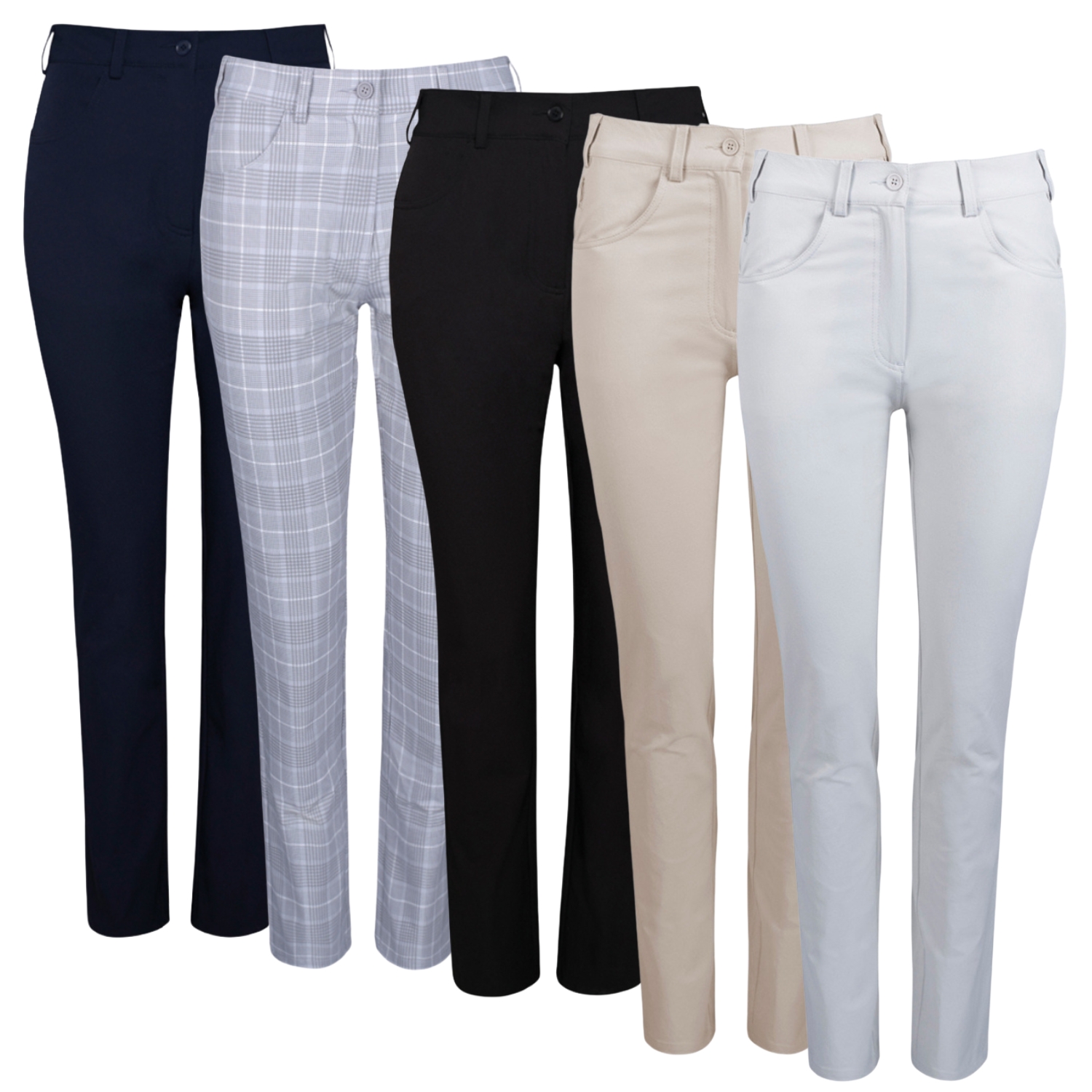 Glenmuir Ladies Kaley Lightweight Stretch Performance Golf Trousers