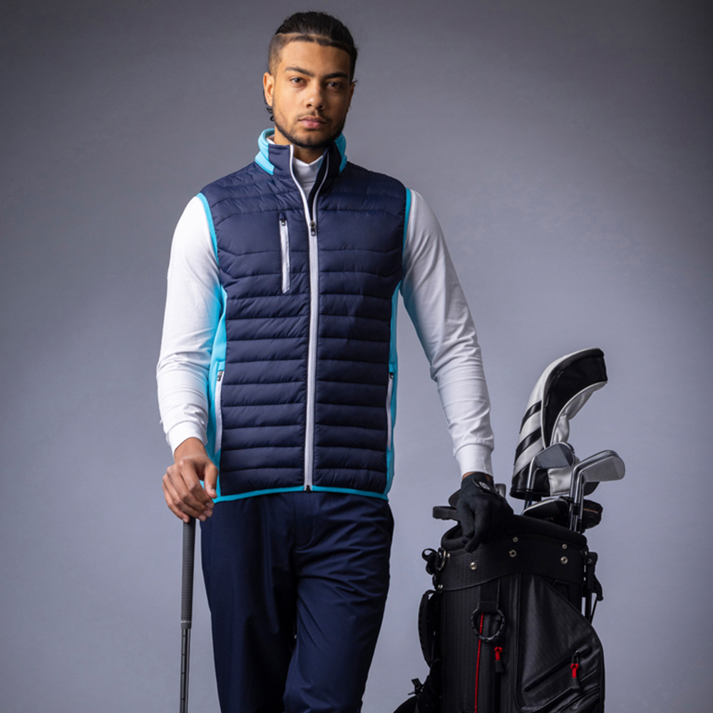 Sunderland Mens Anton Padded Stretch Golf Gilet
