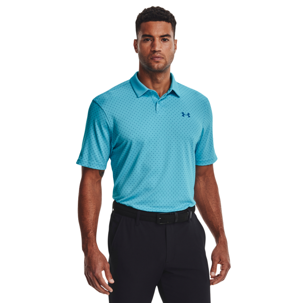 black polo shirt with gold horse