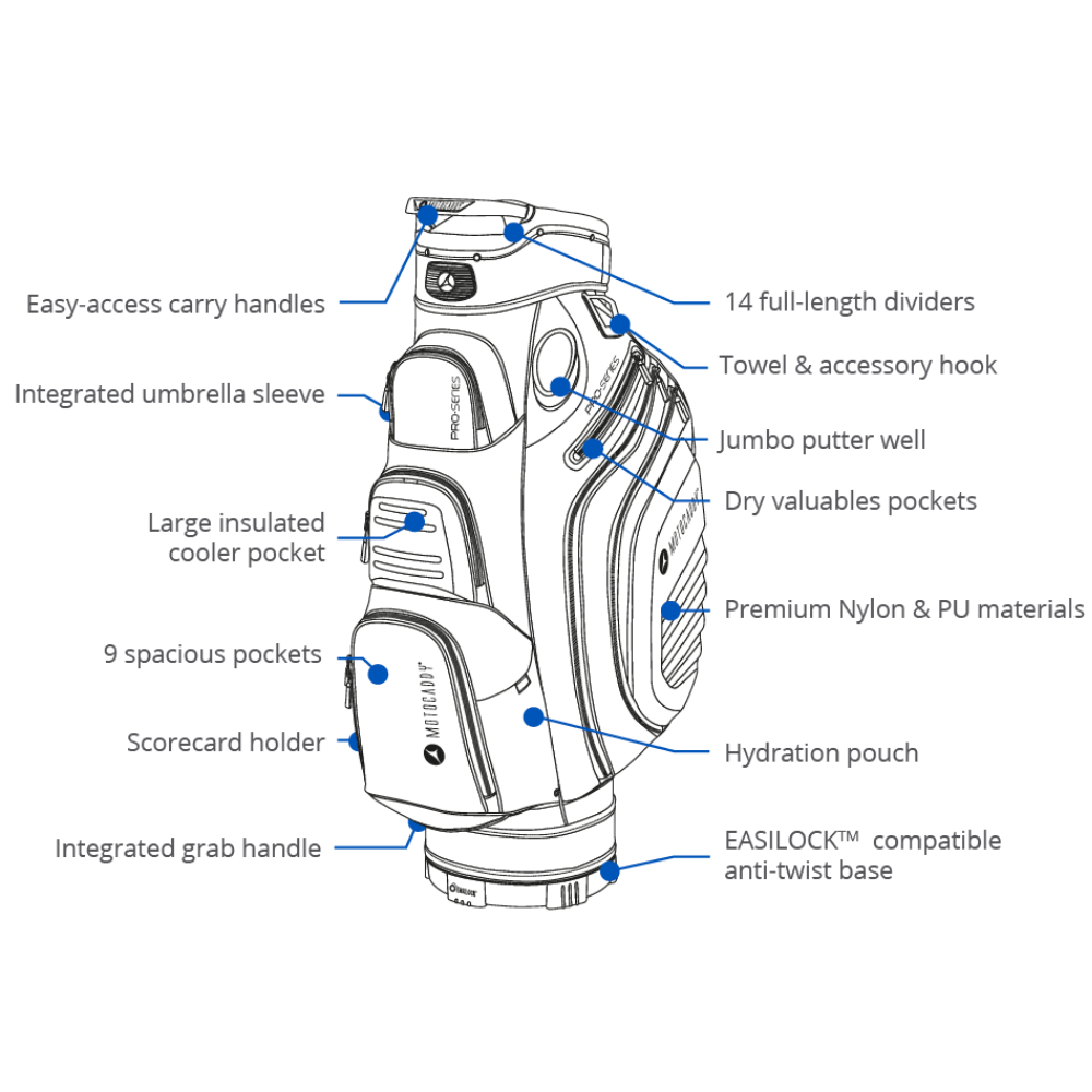 Motocaddy Pro Series Golf Cart Bag Great Value
