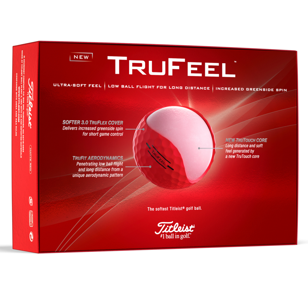 Titleist TruFeel Red Golf Balls 2024