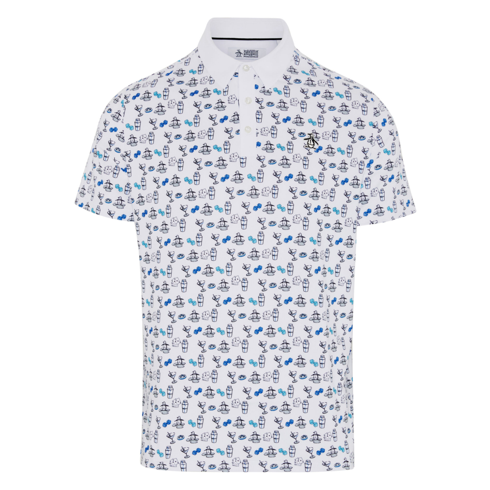 Original Penguin The Player All Over Print Golf Polo Shirt