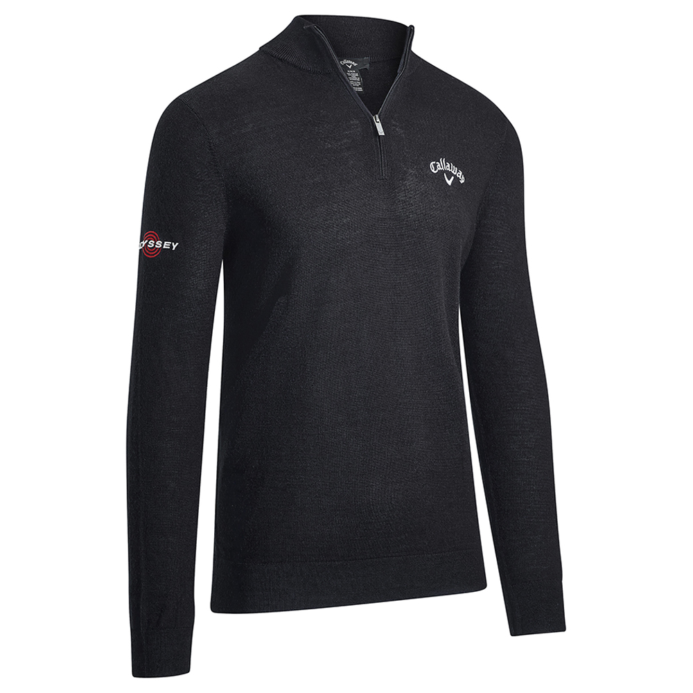 Callaway Mens 1/4 Blended Merino Golf Sweater