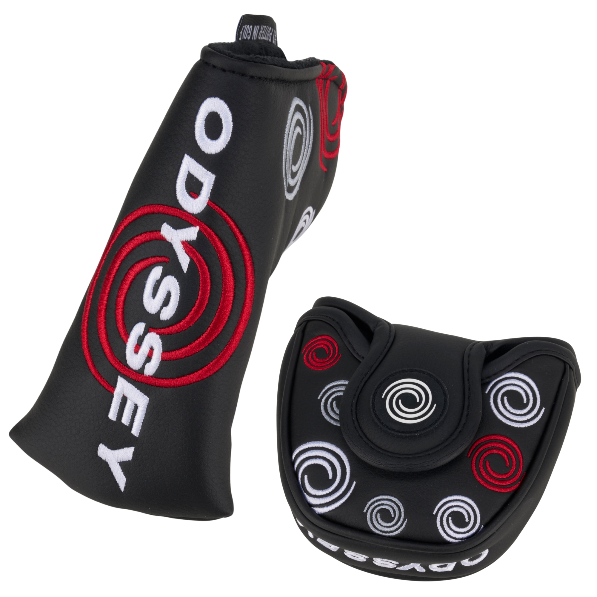 Odyssey Swirl Putter Head Covers Black