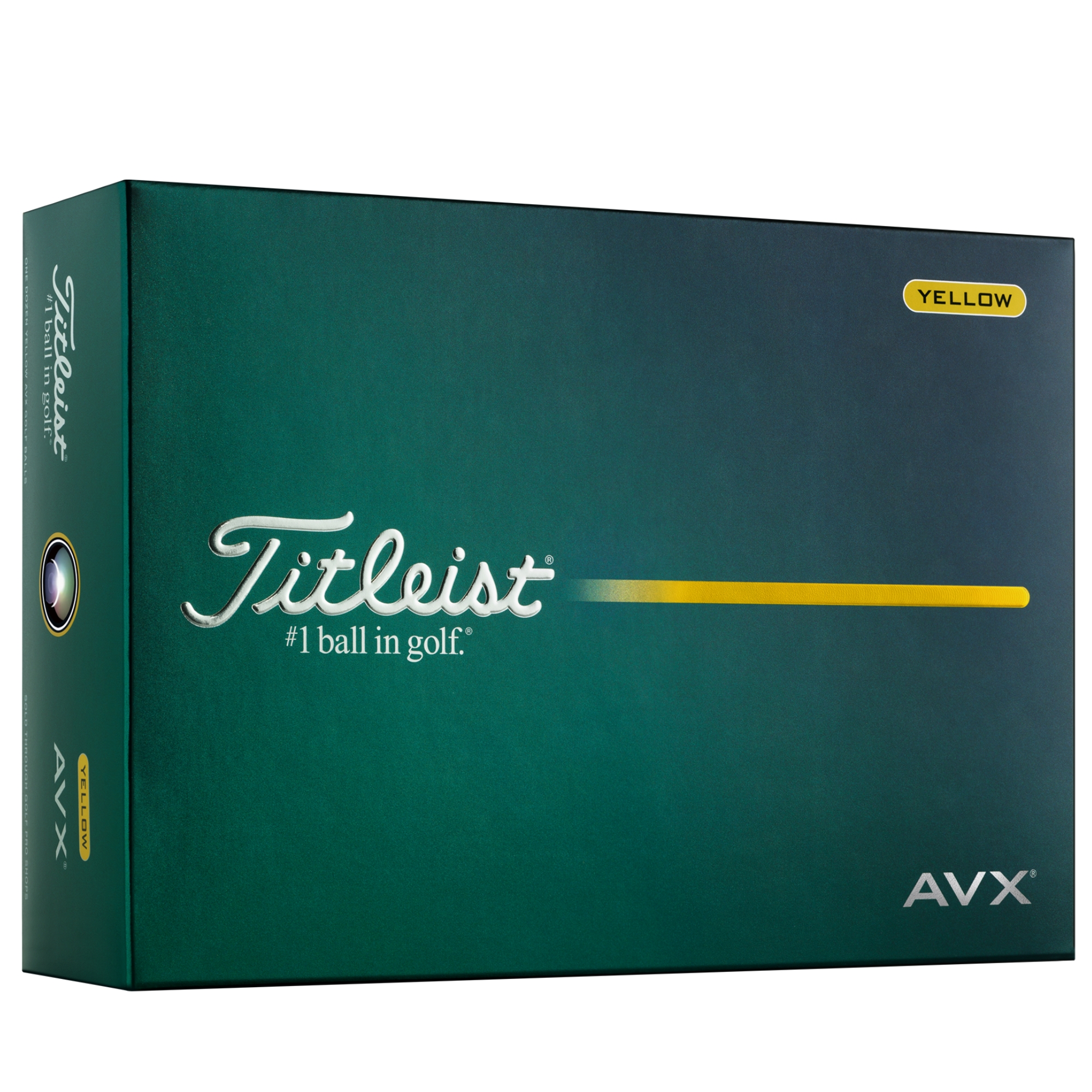 Titleist 2026 AVX High Optic Yellow Golf Balls dozen