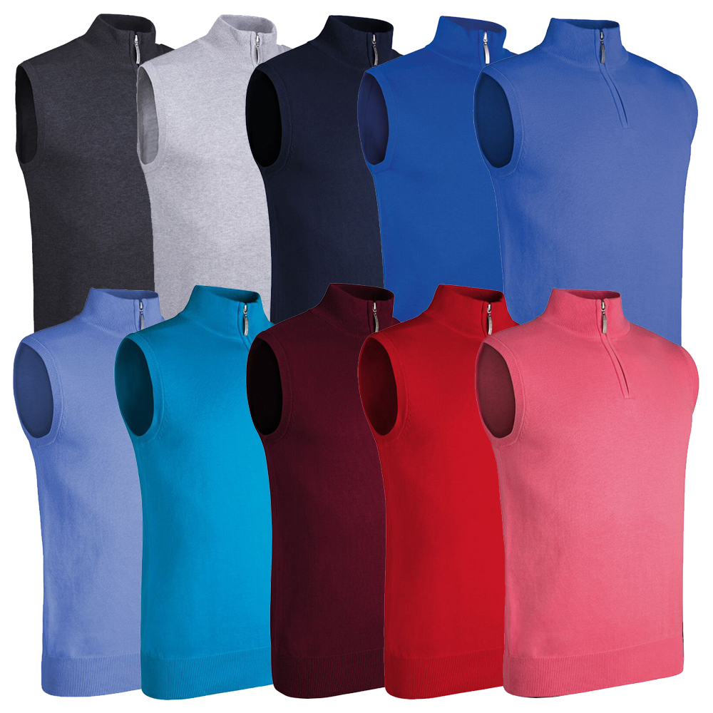 Glenmuir Mens Stanley Zip Neck Golf Slipover