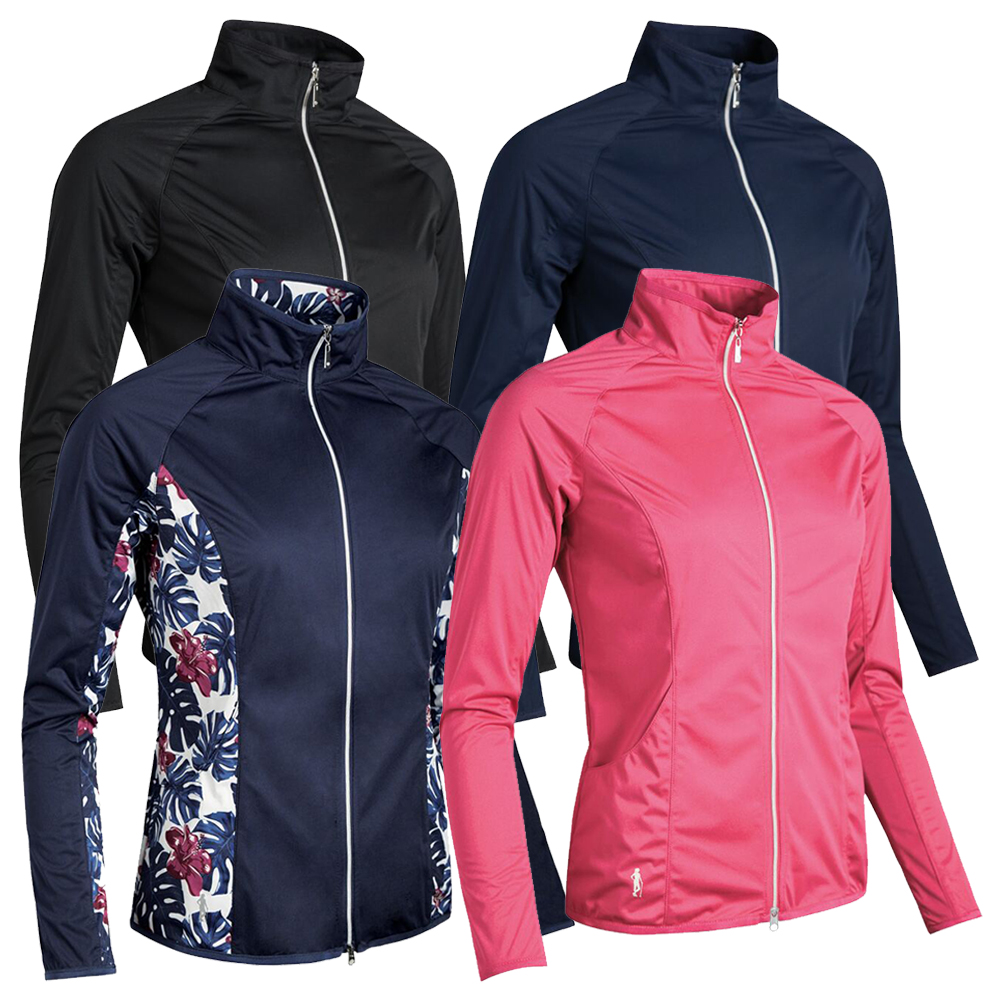 Glenmuir Ladies Poppy Zip Front Water Repellent Golf Jacket